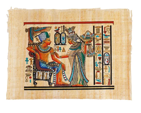 Copia moderna del pergamino egipcio — Foto de Stock