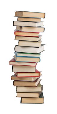 The high stack of books clipart