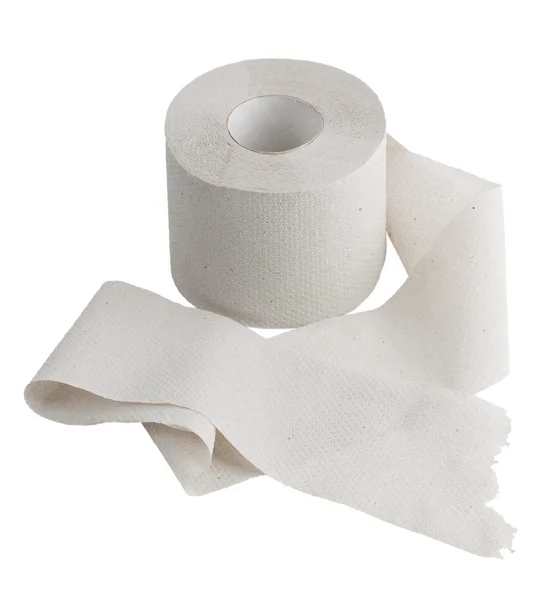 Descascado de um rolo de papel higiénico — Fotografia de Stock