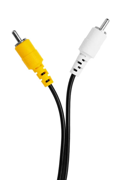 Rozštěpené kabel s barevnými špendlíky — Stock fotografie