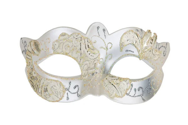 A máscara de carnaval branca — Fotografia de Stock