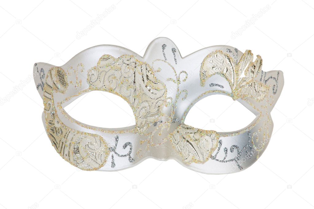 The white carnival mask
