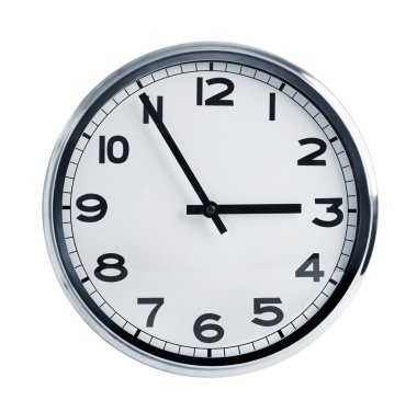 Office wall clock clipart