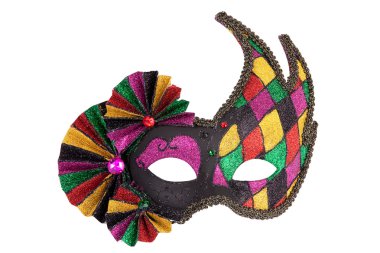 Colorful original festive carnival mask clipart