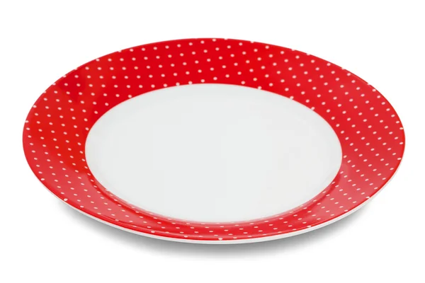 stock image Elegant elegant red white plate