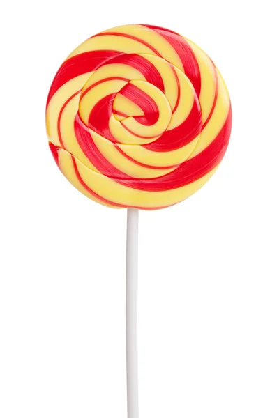 Delicious, sweet red and yellow lollipop — Stock Photo, Image