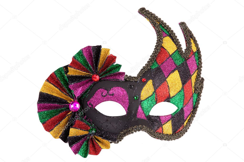 Colorful original festive carnival mask