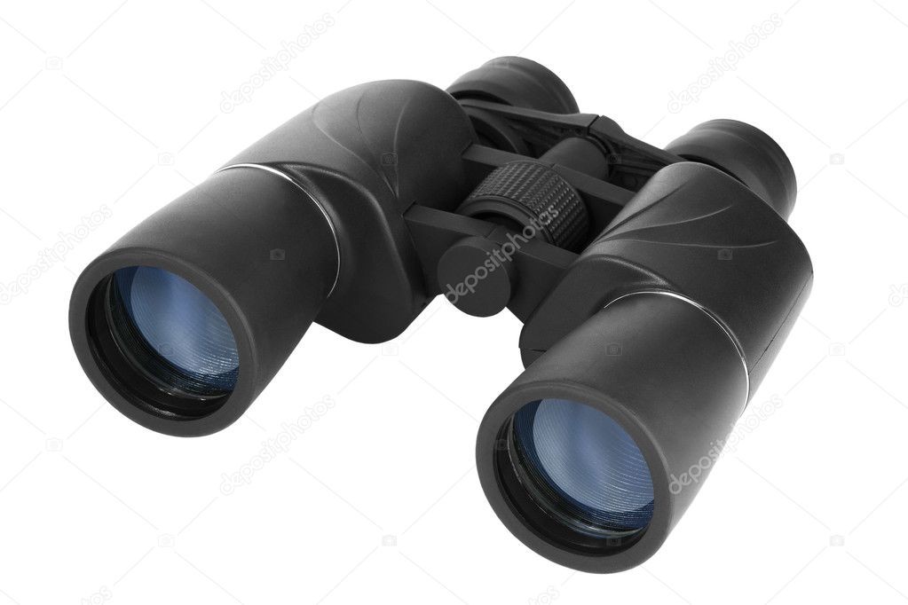 Binoculars in black plastic