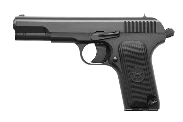 Pistol with a cocked — Stock Photo, Image