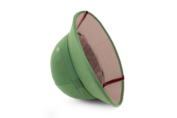 Tropical Vietnamese green helmet made of cork — Stock Photo, Image