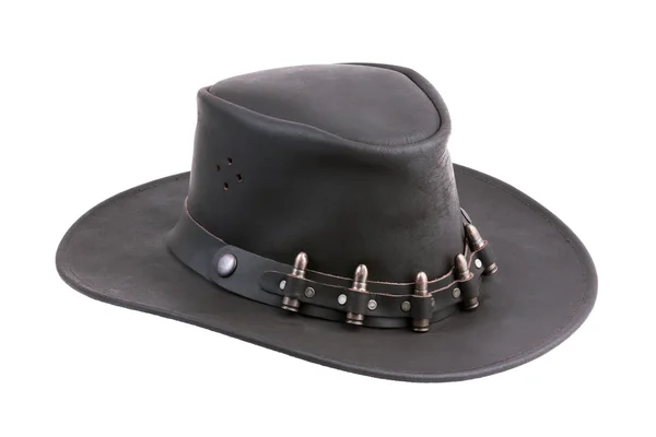 Бурая замшевая ковбойская шляпа — стоковое фото