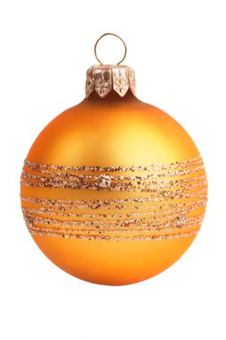 Christmas ball on white background clipart