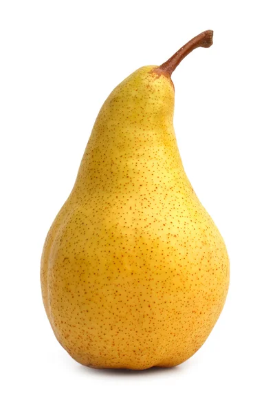 Ripe juicy pear on white background — Stock Photo, Image