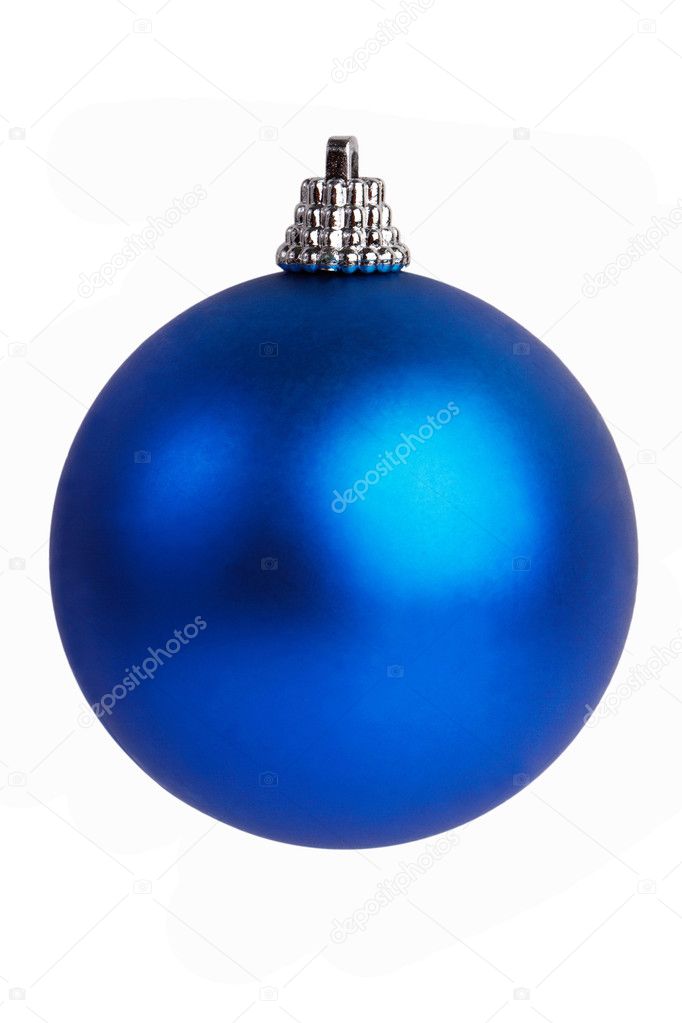 Christmas ball on white background