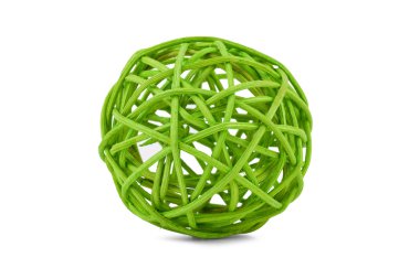 Green tangle of willow branches clipart