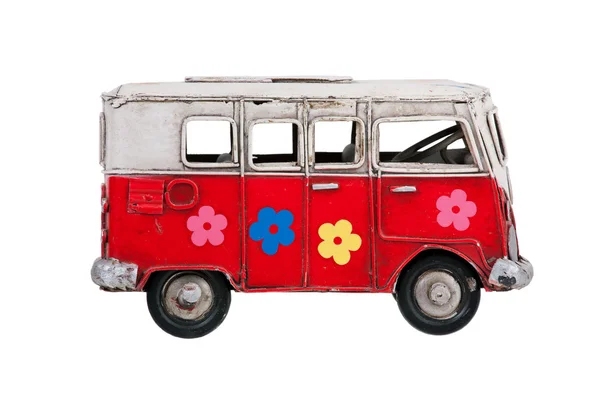 Zabawka kolorowy autobus metalu — Zdjęcie stockowe
