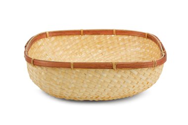 wickerwork boş sarı breadbasket