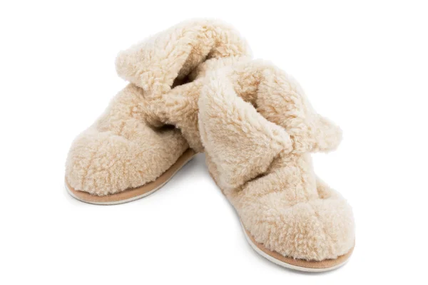 Slippers of wool — Stock Photo, Image