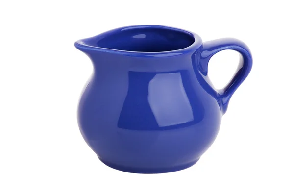 Small elegant clay jug of milk — Stock Photo, Image