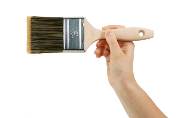 Ahşap Saplı boya fırçası — Stok fotoğraf