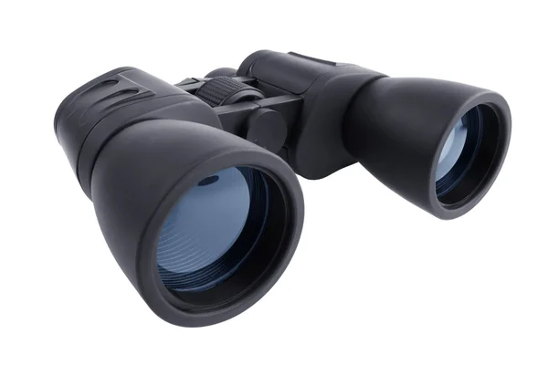 Binoculars in a black plastic case — Stock Photo, Image