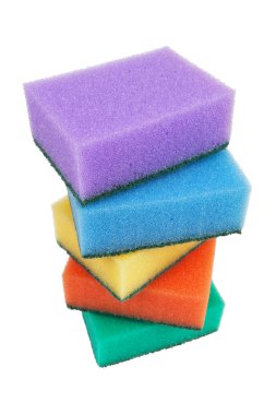 Sponges for washing dishes clipart