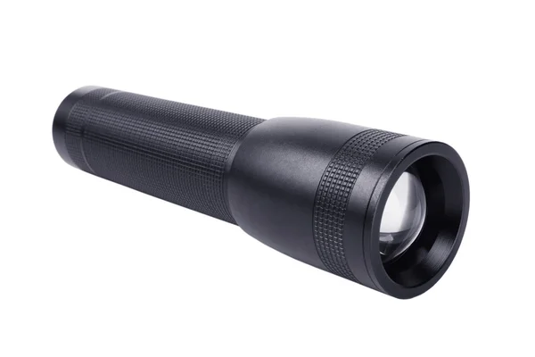 Black compact flashlight — Stock Photo, Image