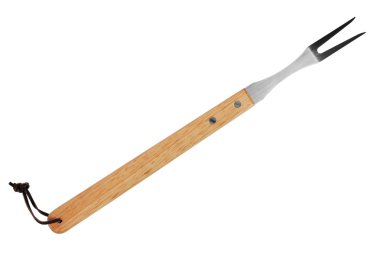 Fork with wooden handle clipart