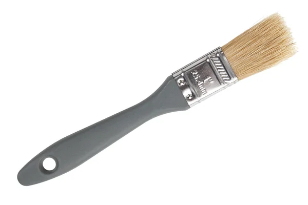 The thin paint brush with natural bristles — Stock Photo, Image