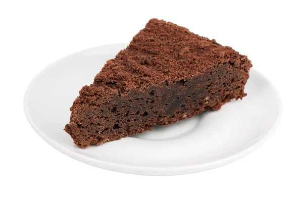Delicious slice of chocolate cake — Stock Photo, Image
