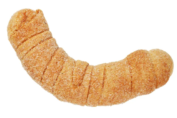 Croissant, sprinkled with sugar — Stock Photo, Image