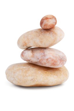 Stack of smooth river rocks clipart