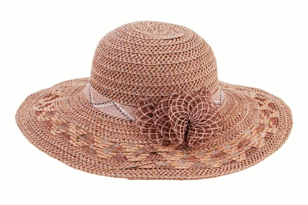 Brown wicker bonnet — Stock Photo, Image