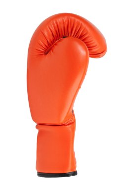 Orange boxing glove clipart