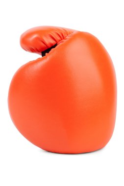 Orange boxing glove closeup clipart