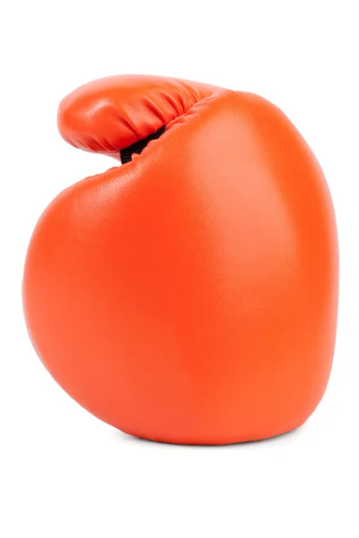 Luva de boxe laranja closeup — Fotografia de Stock