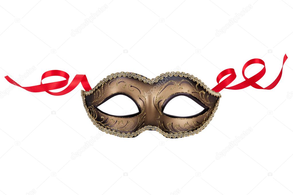 Decorative carnival mask black and gold