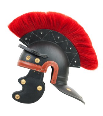 Simulation of a Roman centurion helmet clipart