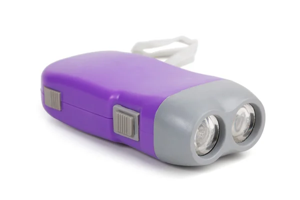 Purple small flashlight — Stock Photo, Image