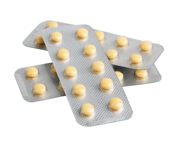 stock image Three blister with pills