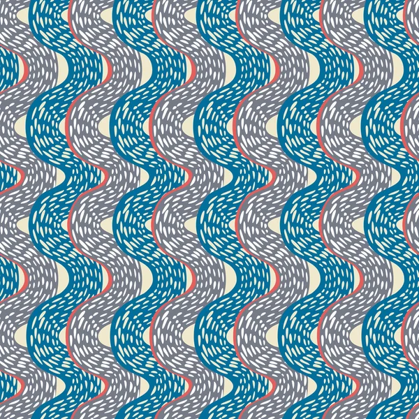 Modèle d'onde abstrait sans couture — Image vectorielle