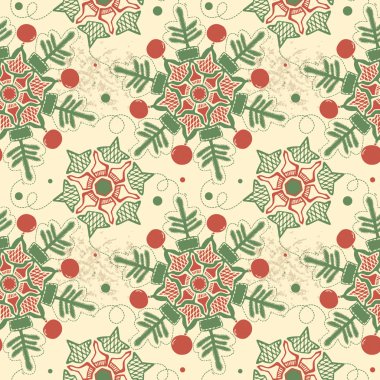 Seamless Christmas background clipart