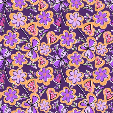 Seamless floral pattern clipart