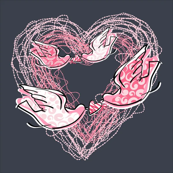 Сердце любви — стоковый вектор