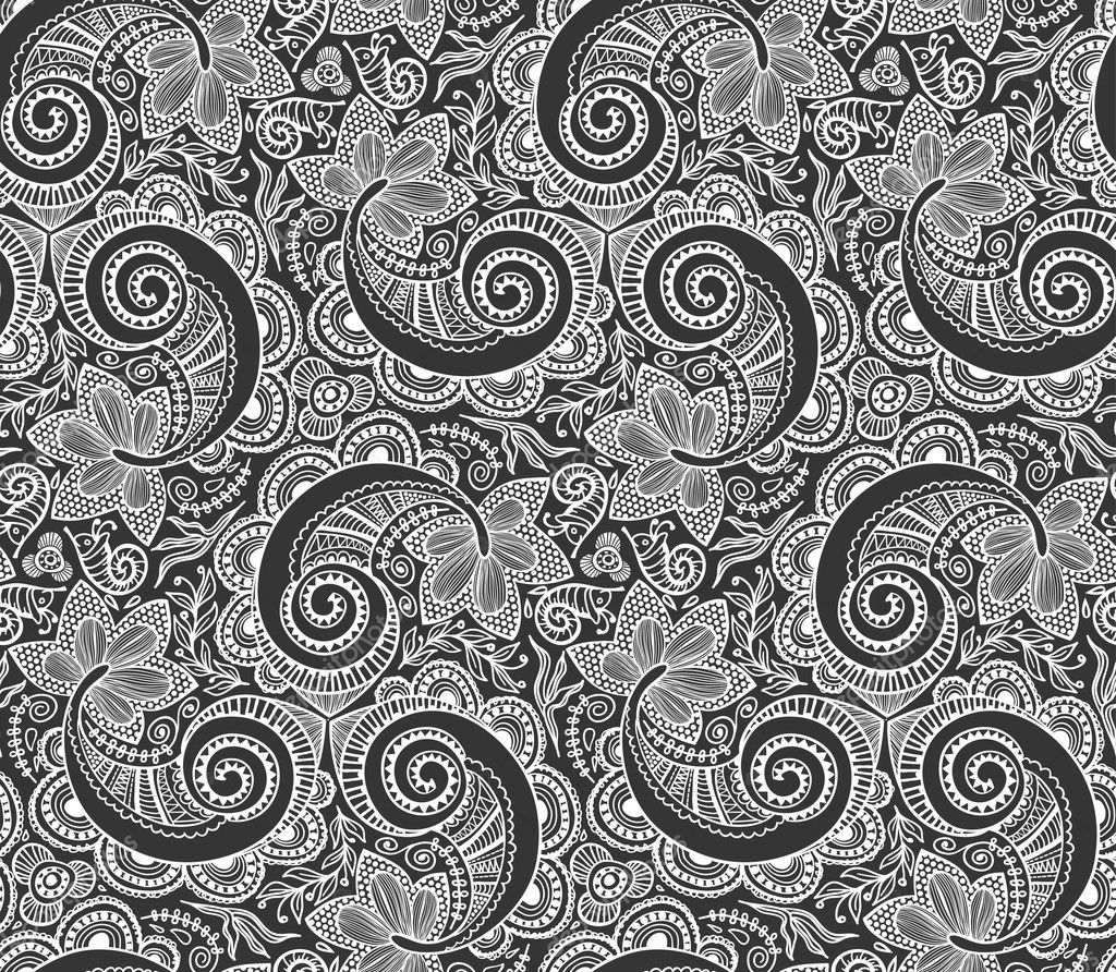 Seamless lace pattern Stock Vector by ©OlgaLIS 8897661
