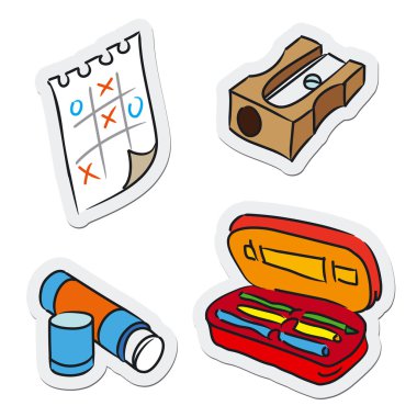 School and education objects clipart