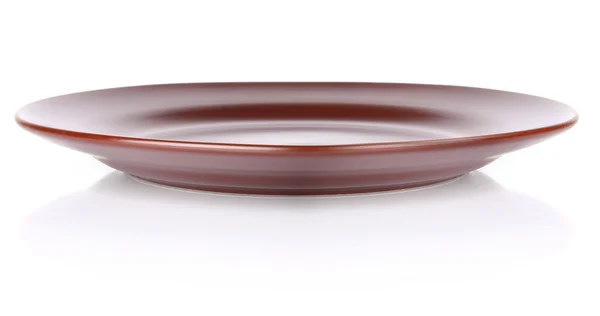 Barna kerámia tányér — Stock Fotó