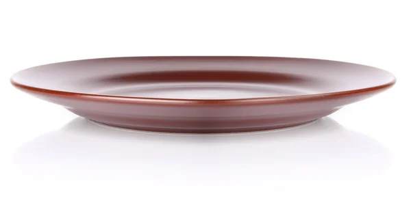 stock image Brown ceramic plate