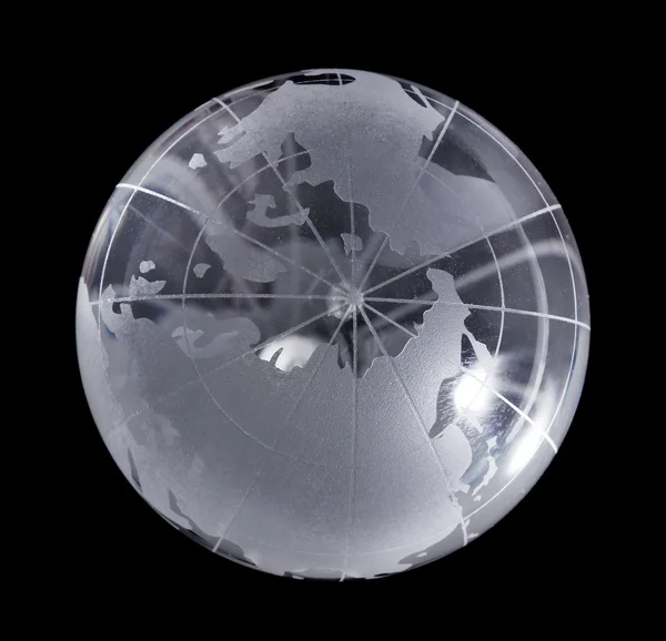 Decrease model earth of glass — Stock Photo, Image