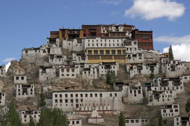 Thikse Monastery in Ladakh clipart